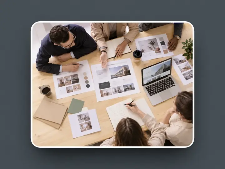 Illustrative business webpage